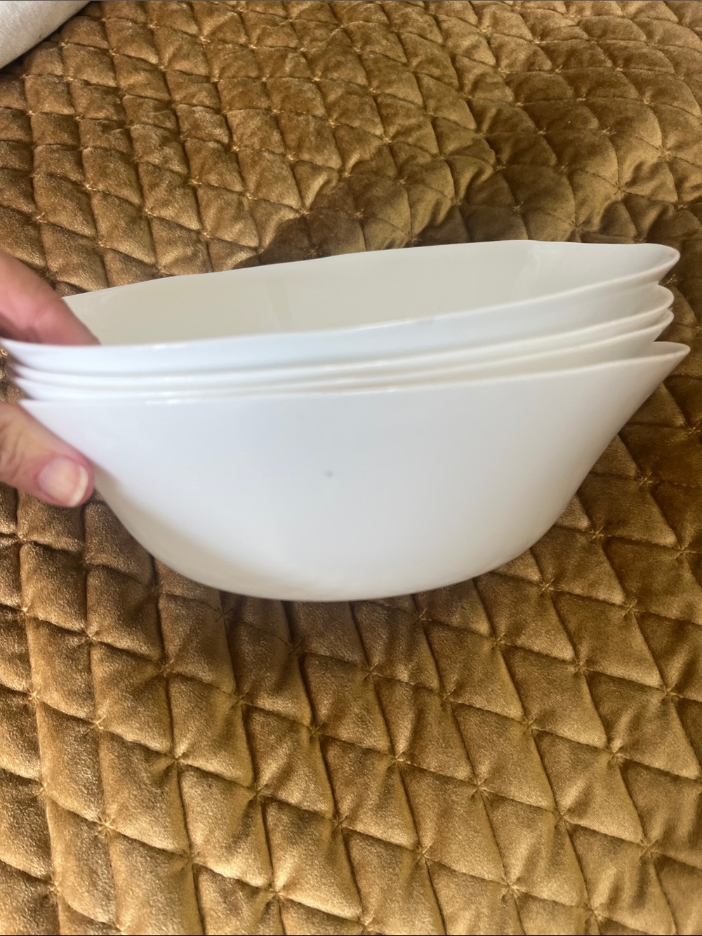 Classic White Juvale Dining Bowls - Set of 4